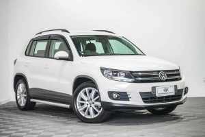 2012 Volkswagen Tiguan 5N MY12.5 132TSI Tiptronic 4MOTION Pacific White 6 Speed Sports Automatic