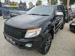 2015 Ford Ranger PX XLT Double Cab Black 6 Speed Sports Automatic Utility Hoppers Crossing Wyndham Area Preview
