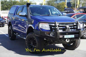 2013 Ford Ranger PX XLT Double Cab Blue 6 Speed Manual Utility