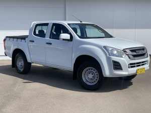 2019 Isuzu D-MAX MY19 SX Crew Cab 4x2 High Ride White 6 Speed Sports Automatic Utility Cardiff Lake Macquarie Area Preview