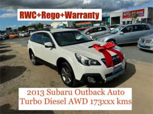 2013 Subaru Outback MY14 2.0D AWD White Continuous Variable Wagon