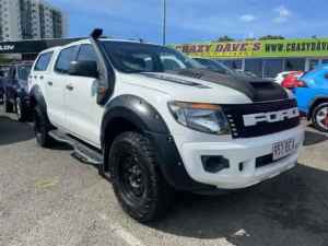 2012 Ford Ranger PX XL White 6 Speed Manual Cab Chassis