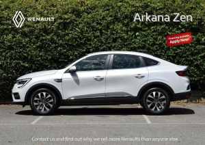 2023 Renault Arkana JL1 MY23 Zen Coupe EDC White 7 Speed Sports Automatic Dual Clutch Hatchback