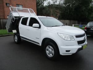 2015 Holden Colorado RG MY15 LS (4x2) White 6 Speed Automatic Crew Cab Chassis