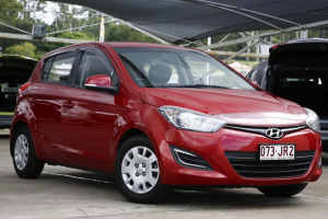 2014 Hyundai i20 PB MY14 Active Red 4 Speed Automatic Hatchback