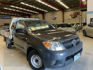 2007 Toyota Hilux TGN16R MY07 Workmate 4x2 Grey 5 Speed Manual Cab Chassis