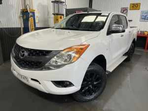 2013 Mazda BT-50 MY13 GT (4x4) White 6 Speed Automatic Dual Cab Utility McGraths Hill Hawkesbury Area Preview
