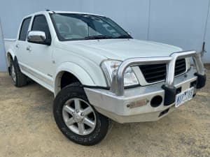 2005 Holden Rodeo RA MY05.5 Upgrade LT White 5 Speed Manual Crew Cab Pickup