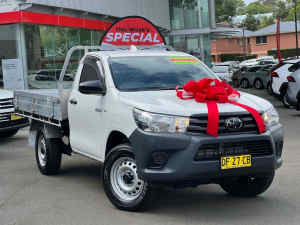 2023 Toyota Hilux GUN135R Workmate 4x2 Hi-Rider White 6 Speed Manual Cab Chassis