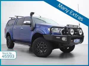 2016 Ford Ranger PX MkII XLT 3.2 (4x4) Blue 6 Speed Manual Double Cab Pick Up
