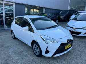 2017 Toyota Yaris NCP130R MY17 Ascent White 4 Speed Automatic Hatchback