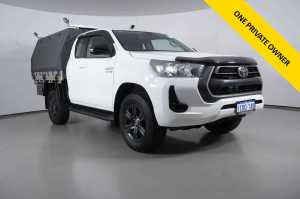 2023 Toyota Hilux GUN126R SR (4x4) White 6 Speed Automatic X Cab Cab Chassis