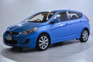 2019 Hyundai Accent RB6 MY19 Sport Blue 6 Speed Sports Automatic Hatchback
