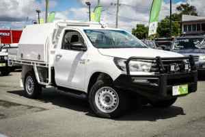 2016 Toyota Hilux GUN126R SR White 6 Speed Manual Cab Chassis