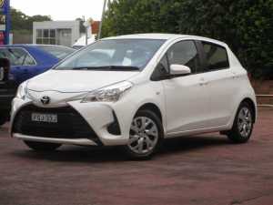 2017 Toyota Yaris NCP130R MY17 Ascent Glacier White 4 Speed Automatic Hatchback