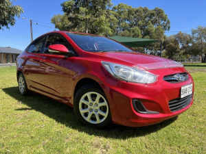 2014 Hyundai Accent RB2 Active Red 4 Speed Automatic Sedan