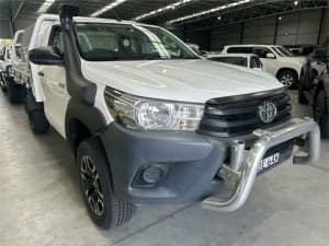 2015 Toyota Hilux GUN125R Workmate White 6 Speed Sports Automatic Cab Chassis