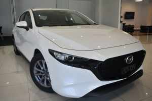 2024 Mazda 3 BP2H7A Q 6AUTO HATCH G20 PURE Snowflake White Pearl 6 Speed Automatic Hatchback