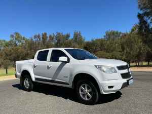 2013 Holden Colorado RG MY13 LX Crew Cab 4x2 White 6 Speed Sports Automatic Utility