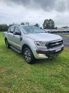 2017 Ford Ranger PX MkII Wildtrak Double Cab Silver 6 Speed Sports Automatic Utility
