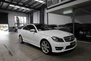 2013 Mercedes-Benz C-Class C204 MY13 C250 CDI 7G-Tronic Polar White 7 Speed Sports Automatic Coupe