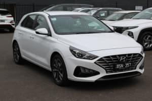 2021 Hyundai i30 PD.V4 MY22 Elite White 6 Speed Sports Automatic Hatchback Preston Darebin Area Preview