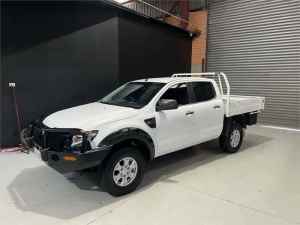 2013 Ford Ranger PX XL 3.2 (4x4) White 6 Speed Manual Dual Cab Chassis