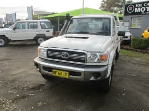 2022 Toyota Landcruiser 70 Series VDJ79R GXL White 5 Speed Manual Cab Chassis