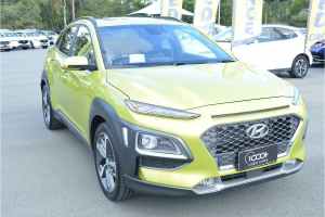 2020 Hyundai Kona OS.3 MY20 Highlander 2WD Yellow 6 Speed Sports Automatic Wagon