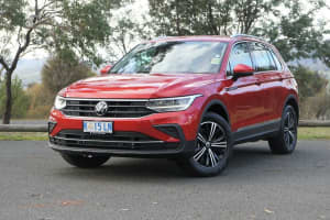 2022 Volkswagen Tiguan 5N MY22 132TSI Life DSG 4MOTION Red 7 Speed Sports Automatic Dual Clutch