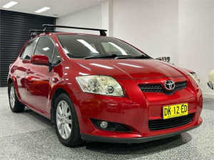 2008 Toyota Corolla ZRE152R Conquest Red 4 Speed Automatic Hatchback