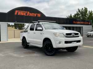 2010 Toyota Hilux GGN25R 09 Upgrade SR5 (4x4) White 5 Speed Automatic Dual Cab Pick-up