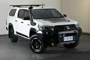 2020 Toyota Hilux GUN126R Rugged X Double Cab Glacier White 6 Speed Sports Automatic Utility