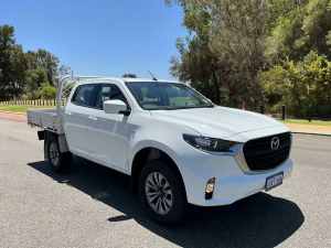 2022 Mazda BT-50 TFS40J XT White 6 Speed Manual Cab Chassis