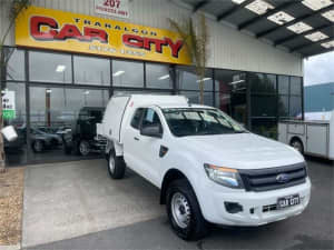 2015 Ford Ranger PX XL White 6 Speed Manual Cab Chassis Traralgon Latrobe Valley Preview