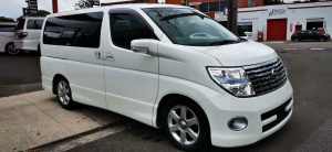 2007 Nissan Elgrand E51 Highway Star White 5 Speed Automatic Wagon