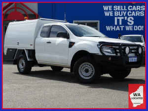 2015 Ford Ranger PX XL White 6 Speed Manual Cab Chassis