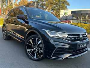 2022 Volkswagen Tiguan 5N MY22 162TSI R-Line DSG 4MOTION Black 7 Speed Sports Automatic Dual Clutch Mascot Rockdale Area Preview