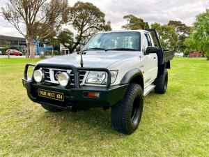 2003 Nissan Patrol GU ST (4x4) White 5 Speed Manual 4x4 Coil Cab Chassis