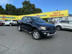 2013 Ford Ranger PX Wildtrak Double Cab Black 6 Speed Sports Automatic Utility