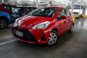2019 Toyota Yaris NCP130R Ascent Red 4 Speed Automatic Hatchback