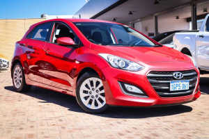 2015 Hyundai i30 GD3 Series II MY16 Active Brilliant Red 6 Speed Sports Automatic Hatchback
