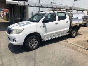 2013 Toyota Hilux KUN26R MY14 SR (4x4) White 5 Speed Automatic Dual Cab Pick-up Lidcombe Auburn Area Preview