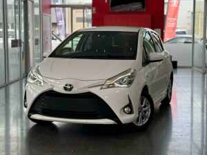2017 Toyota Yaris NCP131R ZR White 4 Speed Automatic Hatchback