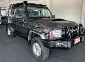 2021 Toyota Landcruiser VDJ79R GXL Double Cab Grey 5 Speed Manual Cab Chassis