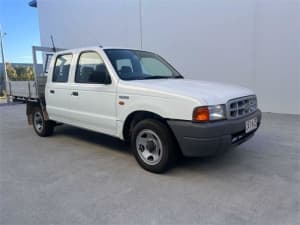 2001 Ford Courier PE XL White 5 Speed Manual Crew Cab Pickup