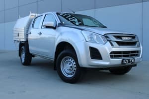 2017 Isuzu D-MAX MY17 SX Crew Cab 4x2 High Ride Silver Graphite 6 Speed Sports Automatic Cab Chassis