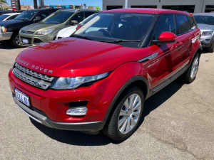 2015 Land Rover Range Rover Evoque LV MY15 SD4 Pure Red 9 Speed Automatic Wagon
