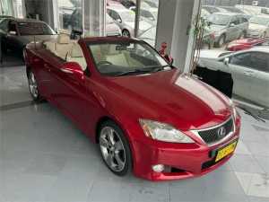2010 Lexus IS250C GSE20R Sports Luxury Red 6 Speed Automatic Convertible
