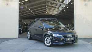 2013 Audi A3 8V Attraction Sportback S Tronic Black 7 Speed Sports Automatic Dual Clutch Hatchback